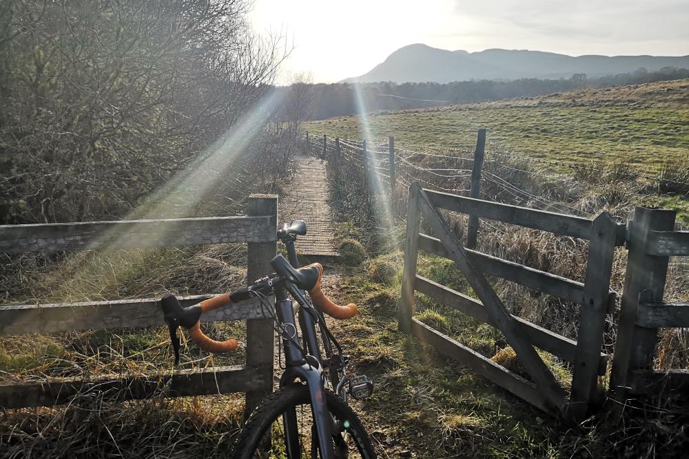 Biking the trail Mountain bike on the Loch Ness 360° Trail