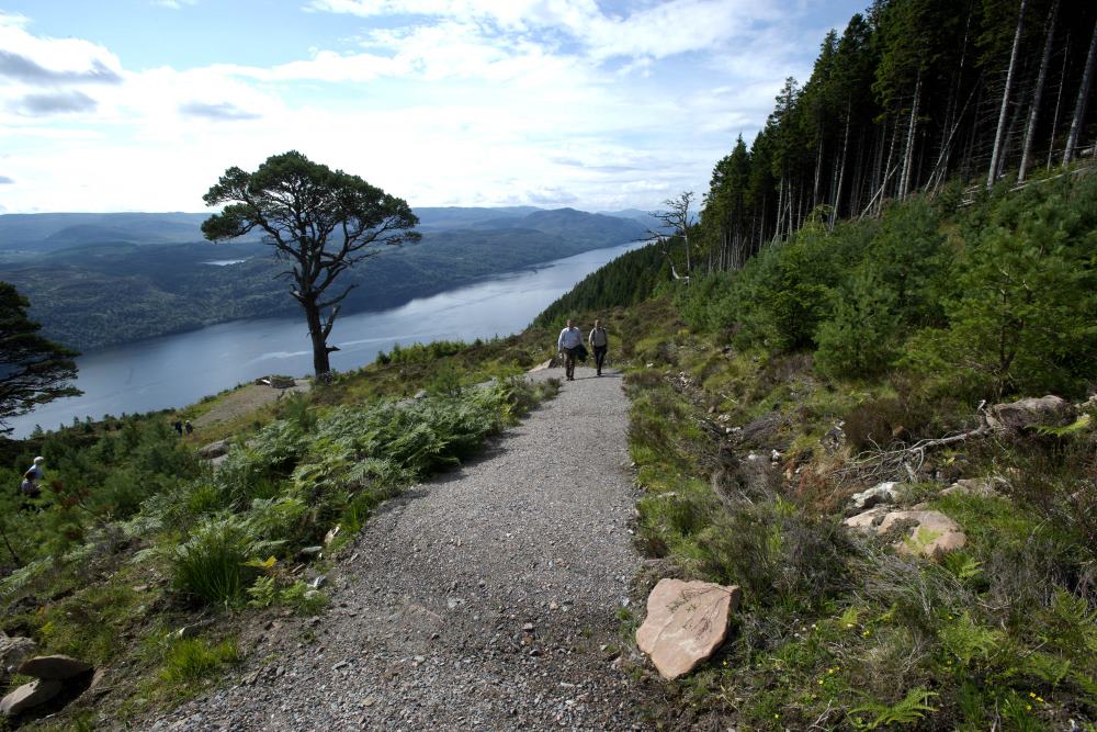 Great Glen Way High Route Two walkers on the Great Glen Way high route