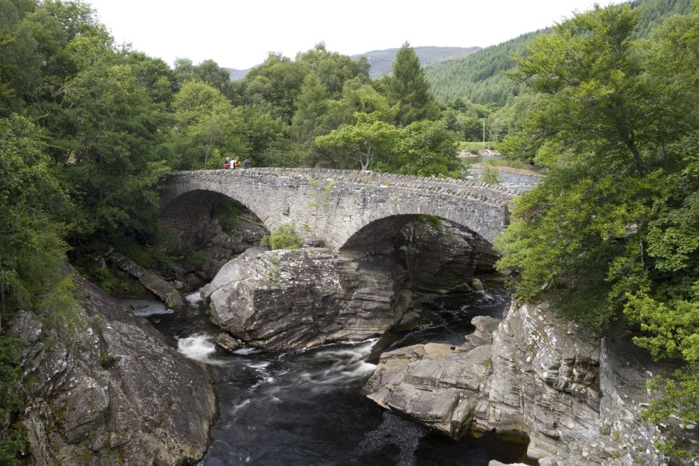 Historic Bridge at Invermoriston Historic Bridge at Invermoriston in the Scottish Highlands