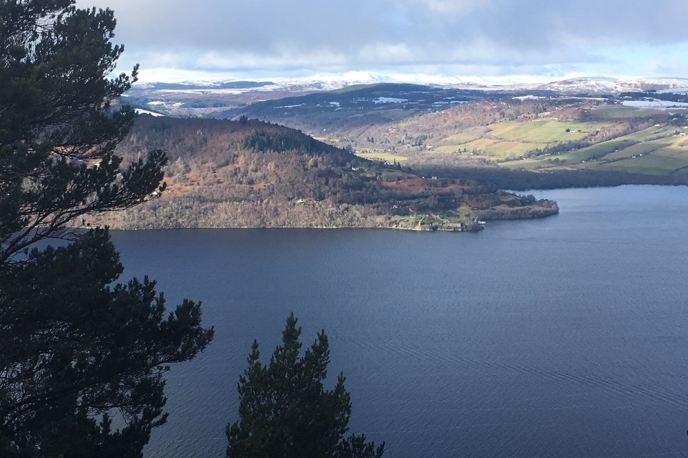 View from the Fair Haired Lads Pass View from the Fair Haired Lads Pass on the South Loch Ness Trail
