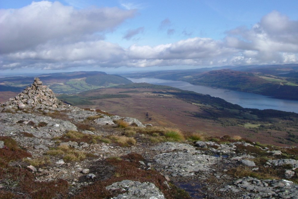 View of Loch Ness and the Great Glen from Meall Fuar Mhonaidh