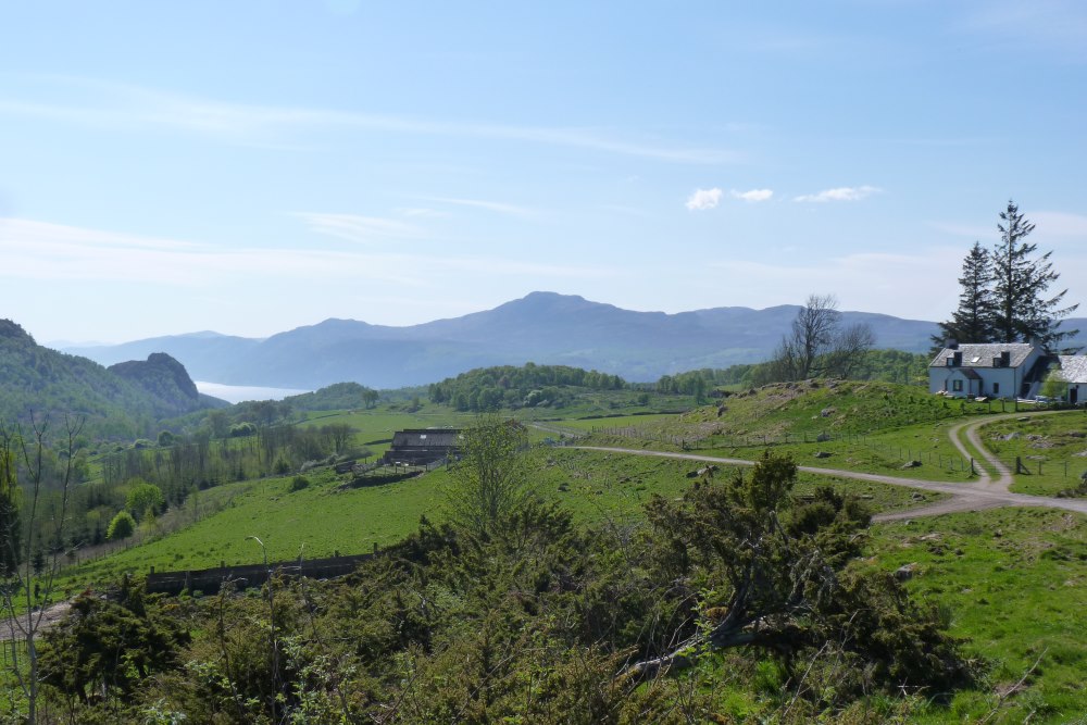 View of Loch Ness from the South Loch Ness Trail near Balchraggan