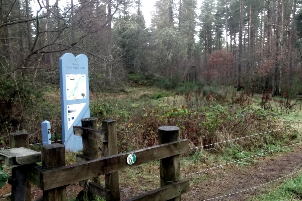 Official start of the South Loch Ness Trail at Torbreck