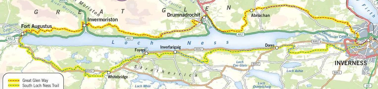 Loch Ness 360 Trail route map