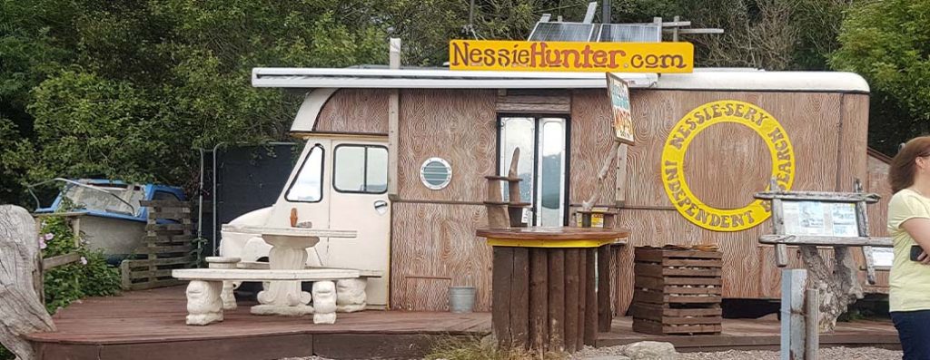 The Nessie Hunter's van at Dores