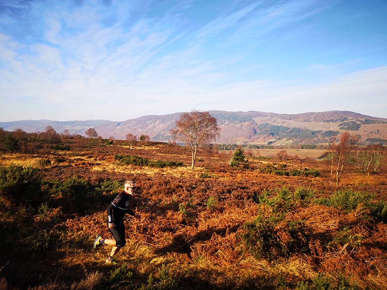 Running in the Scottish Highlands