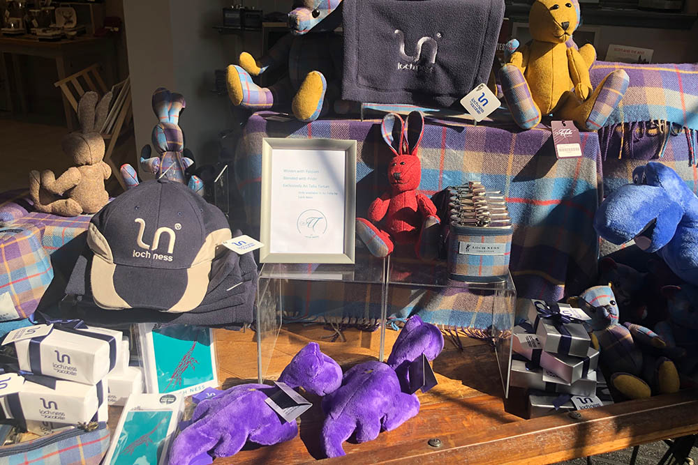 Some of the gifts at An Talla by Loch Ness