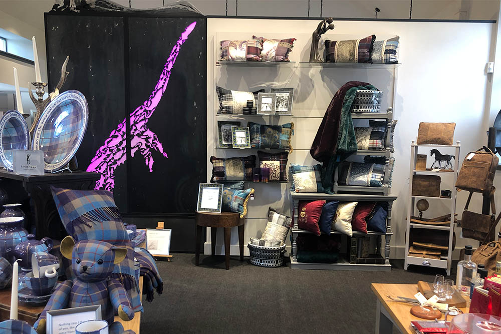The shop at An Talla by Loch Ness