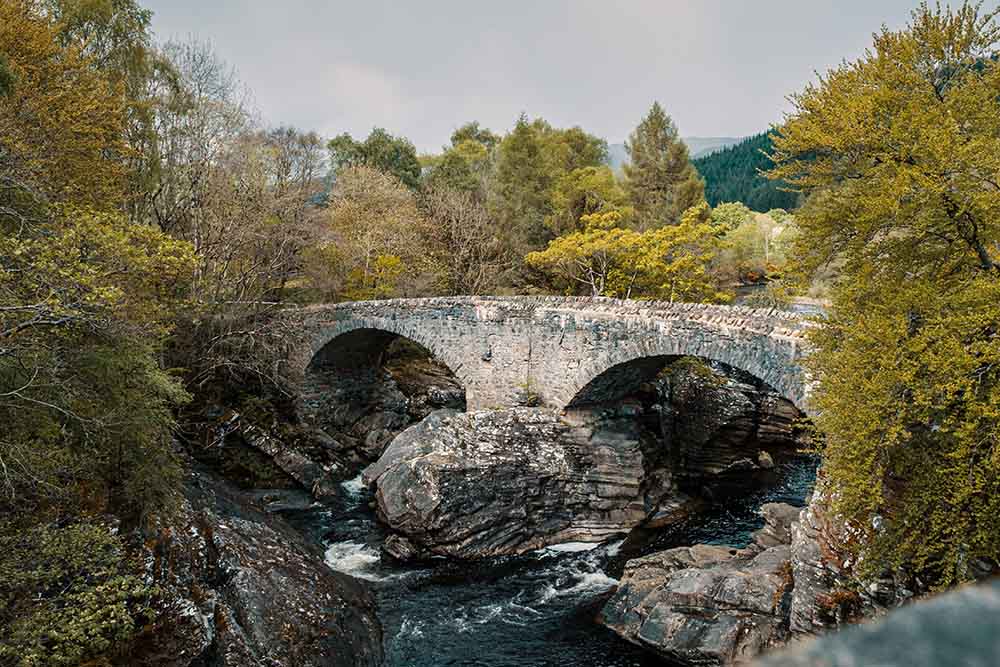 A view of Invermoriston Bridge