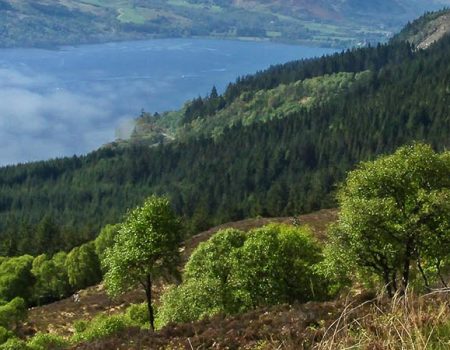 a hiker on the Great Glen Way